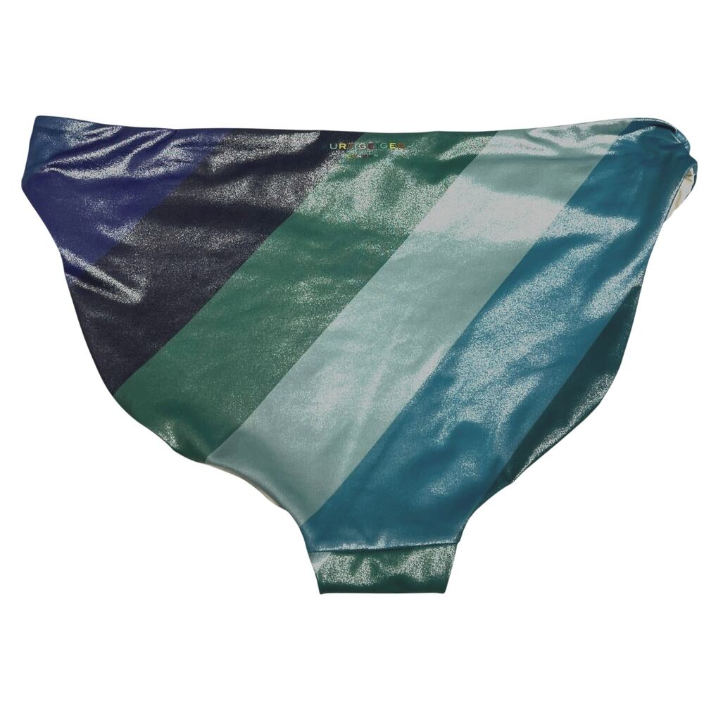 Kurt Geiger London KENSINGTON Multi Shimmer Stripe Bikini bottoms | Sz XL - Picture 15 of 16